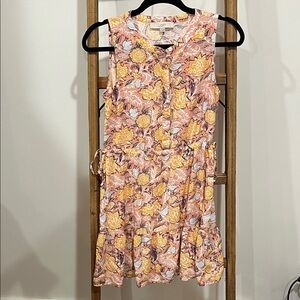Loft Wildflower Flounce Dress